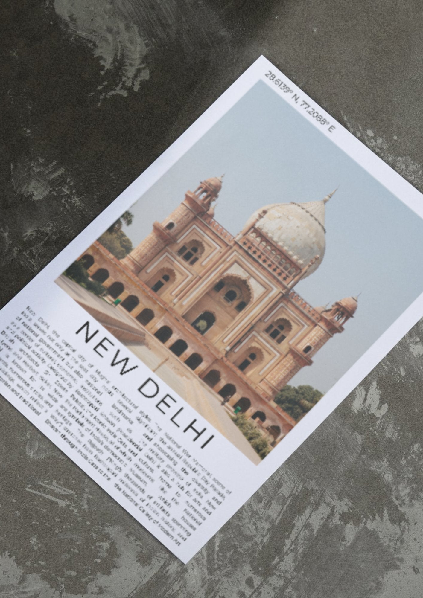 New Delhi: Heart of India - ProfessorPrintsUK - A6