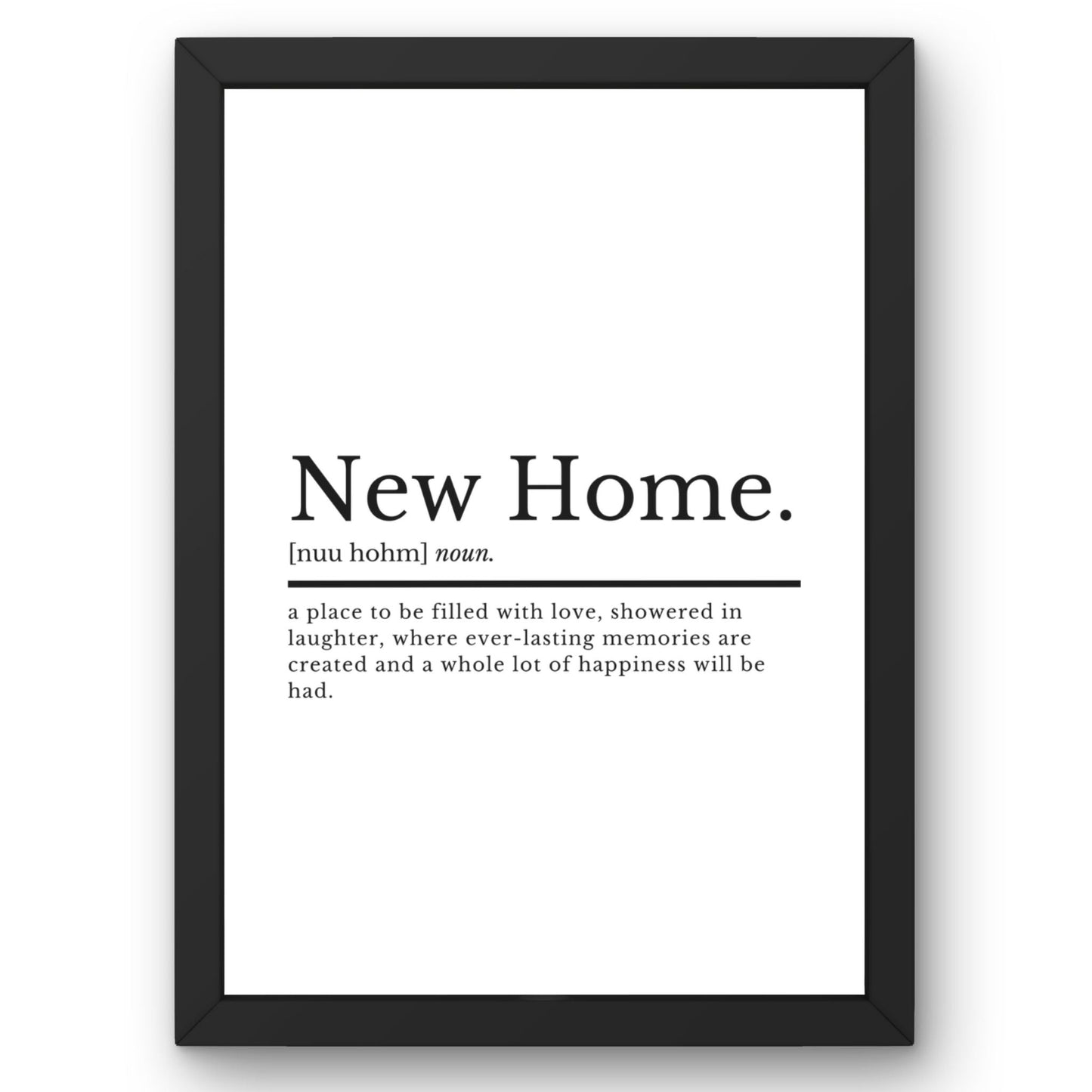 New Home Poster - ProfessorPrintsUK - A1