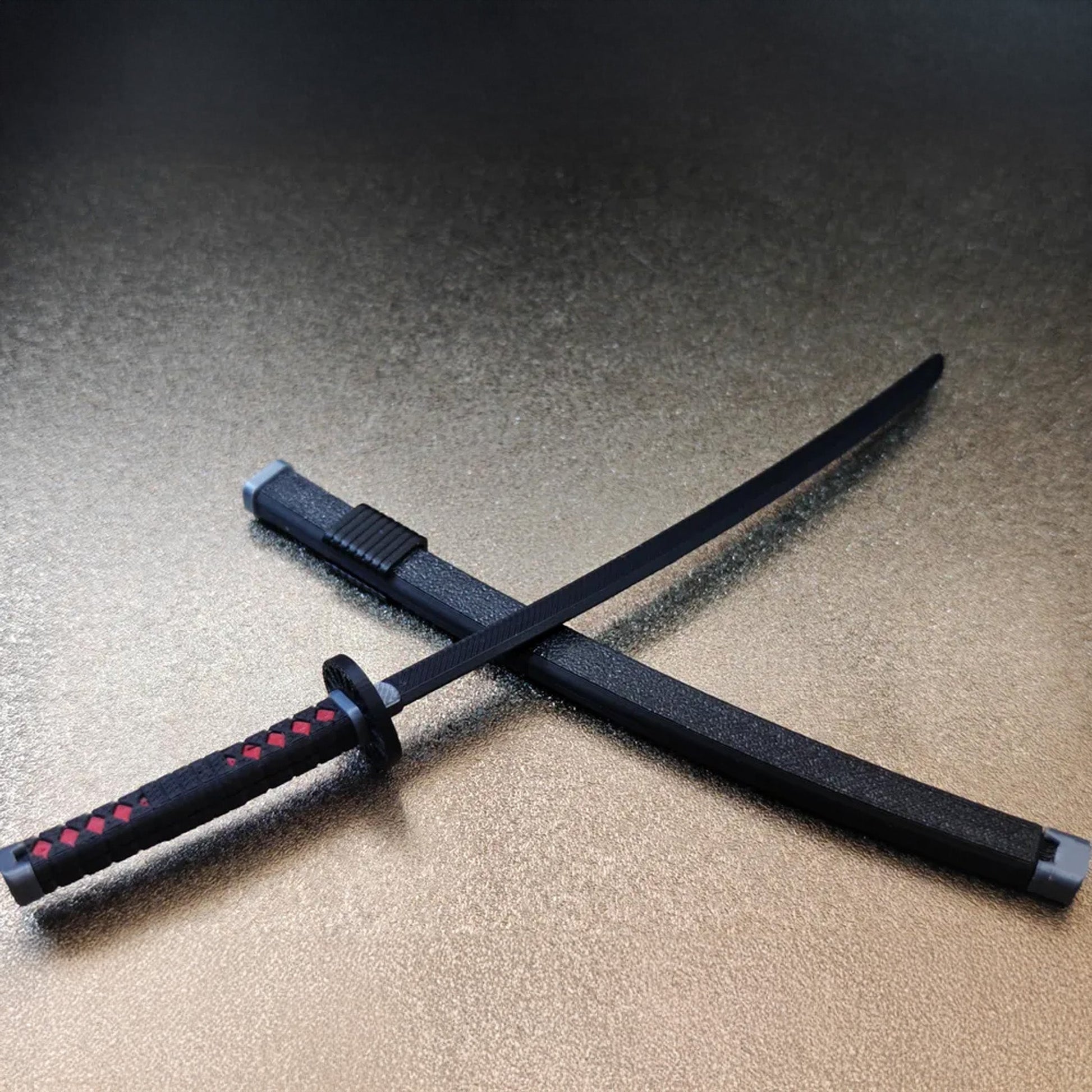 Nichirin Sword Miniature – Demon Slayer Collectible - ProfessorPrintsUK - Stand Included