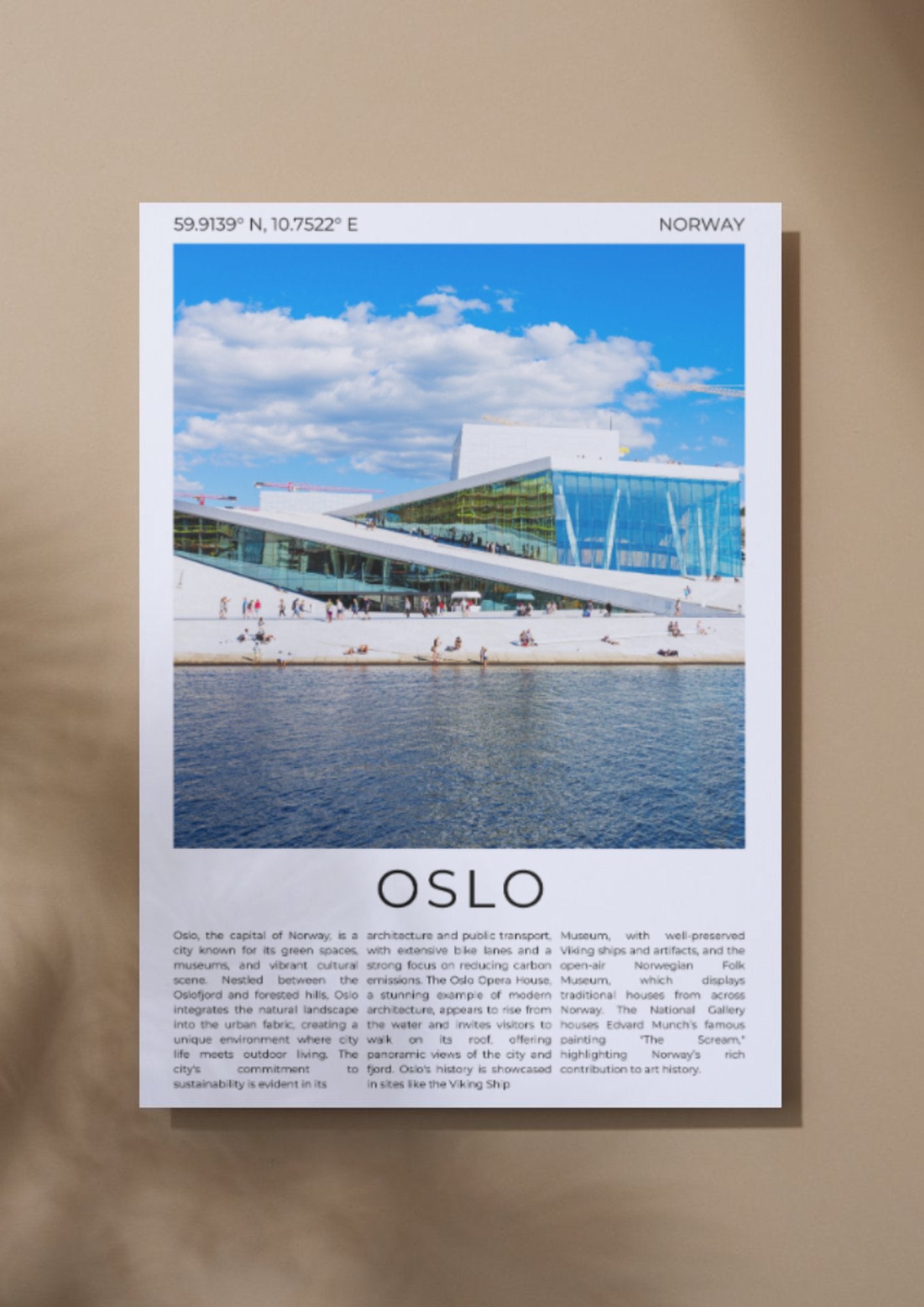 Oslo: Gateway to the Fjords - ProfessorPrintsUK - A6