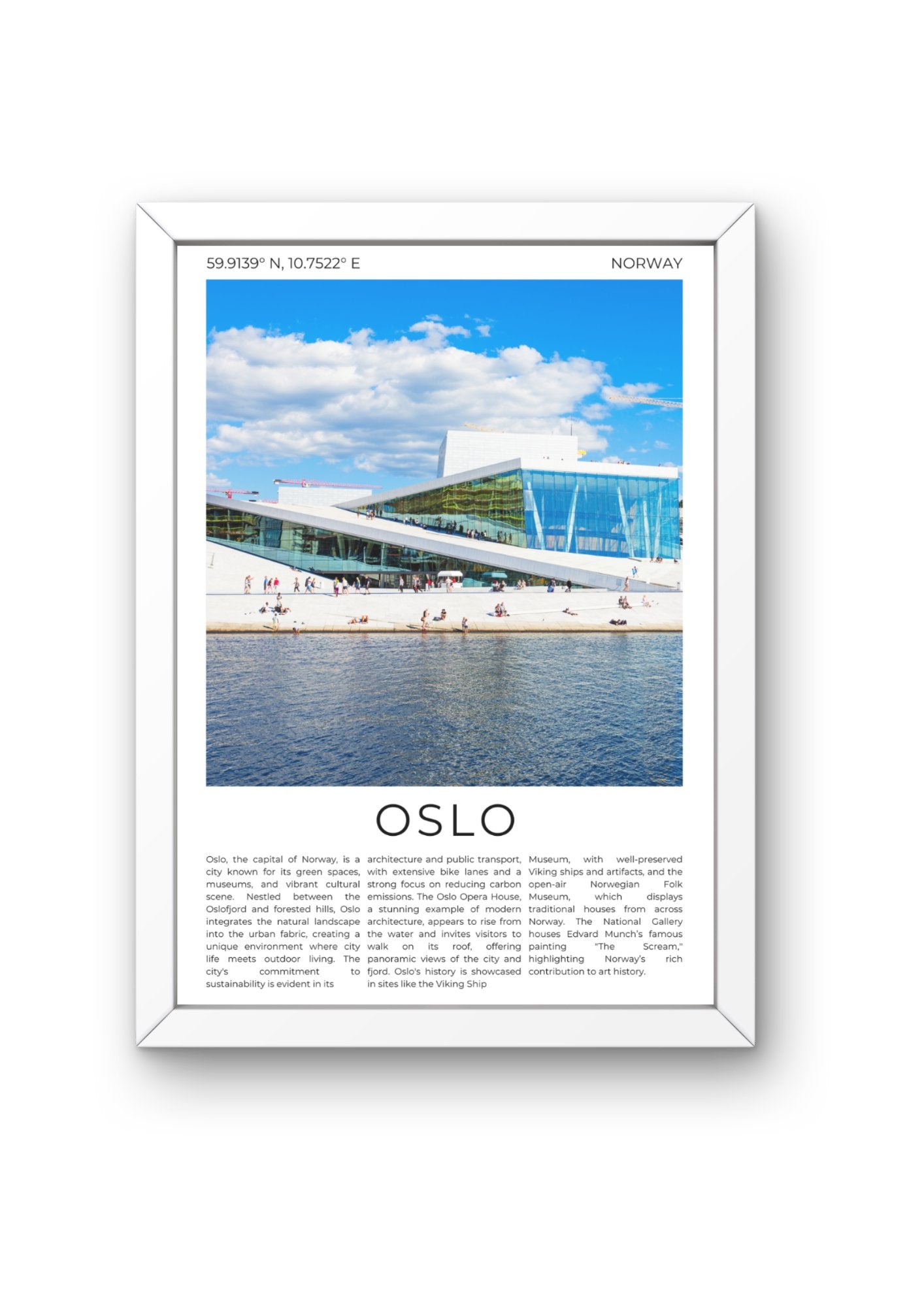 Oslo: Gateway to the Fjords - ProfessorPrintsUK - A6