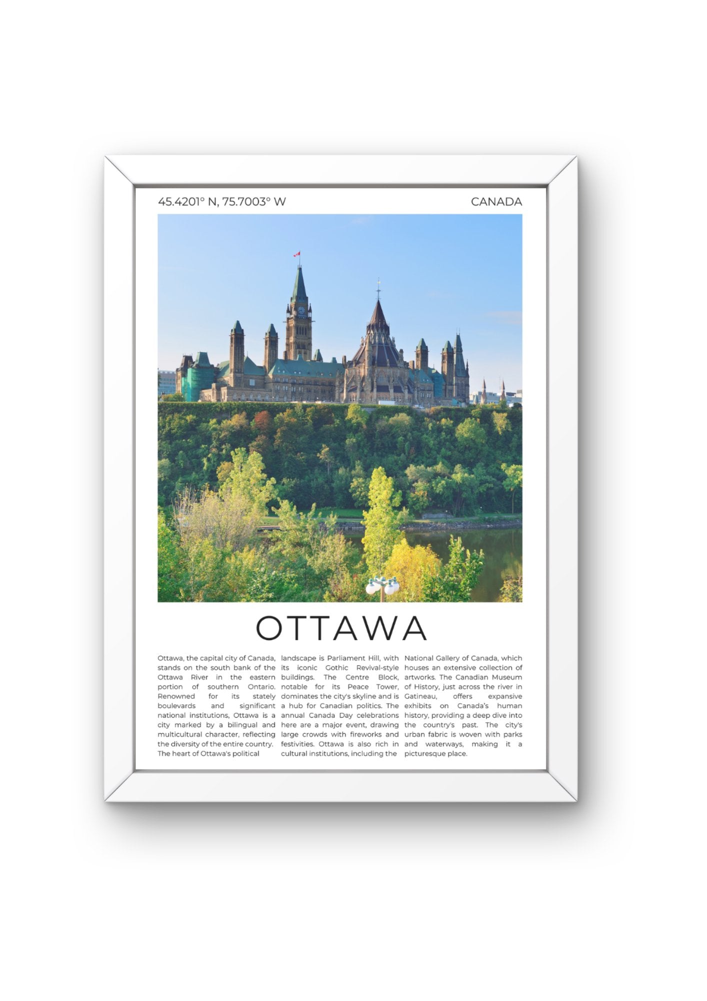 Ottawa: Capital of Canada - ProfessorPrintsUK - A6