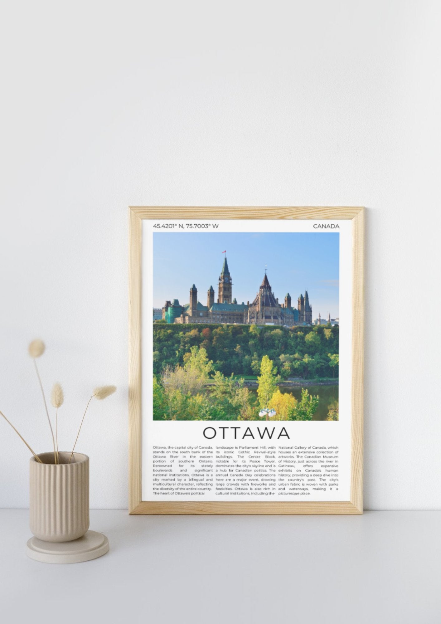 Ottawa: Capital of Canada - ProfessorPrintsUK - A6