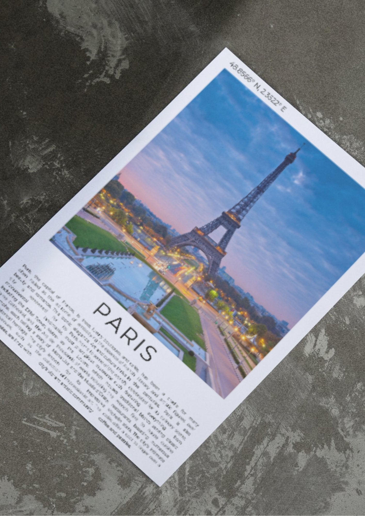 Paris: City of Light - ProfessorPrintsUK - A6