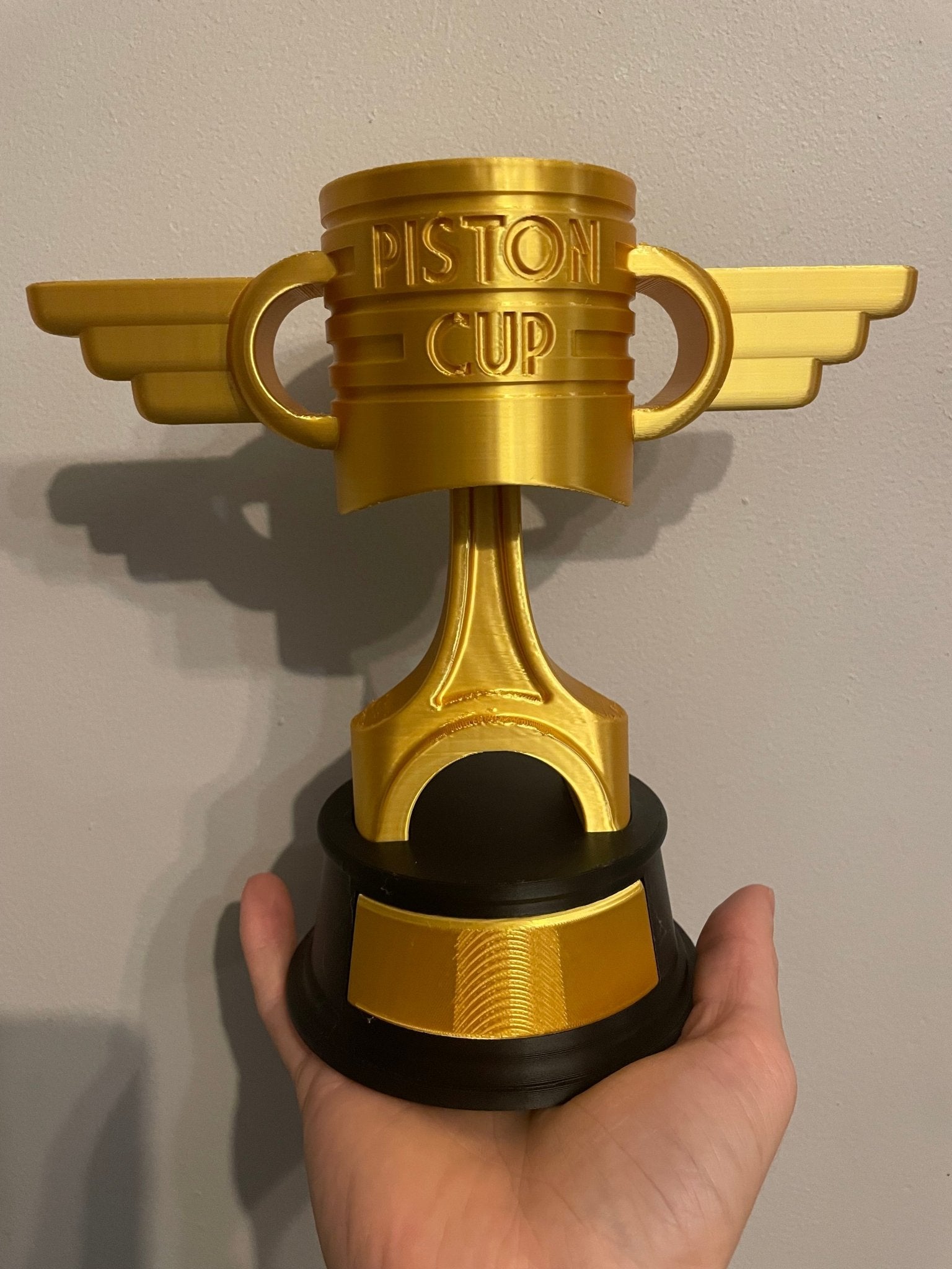 Piston Cup Trophy - Lightning McQueen Replica - ProfessorPrintsUK - 