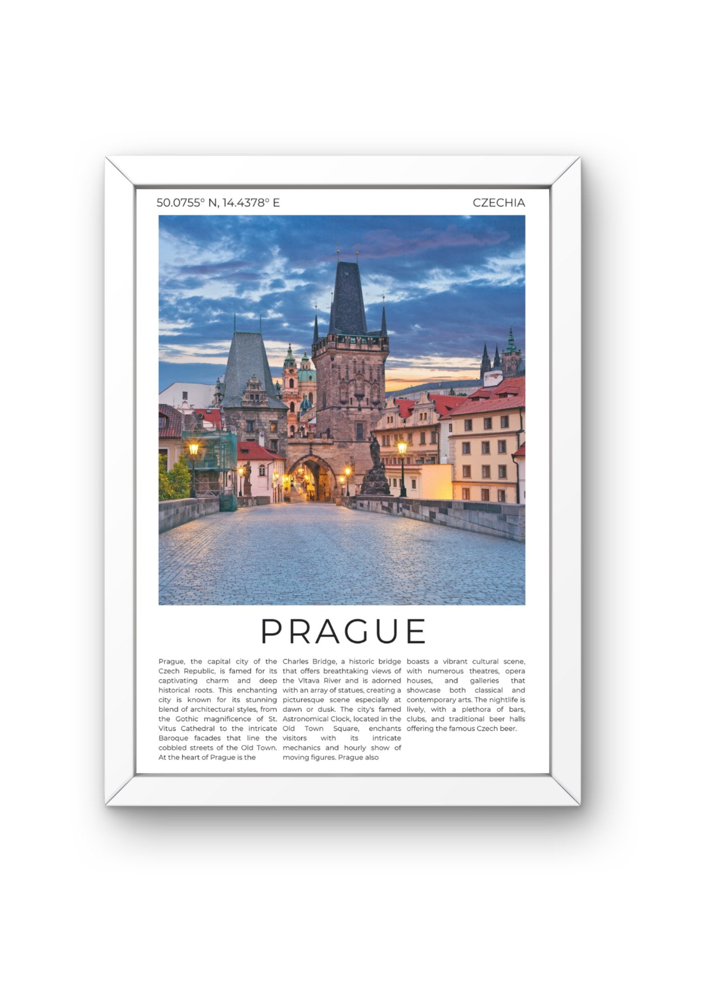 Prague: City of a Hundred Spires - ProfessorPrintsUK - A6