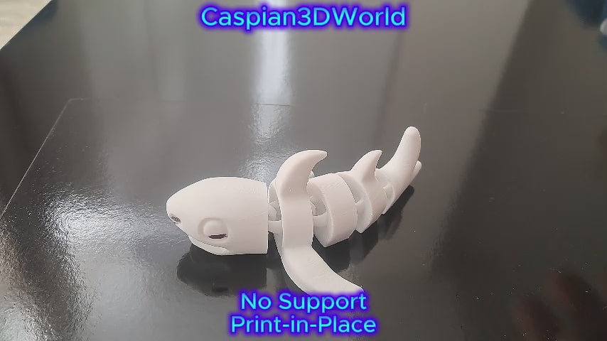 Articulated Skeleton Shark Fidget Toy – Poseable Desk Decor