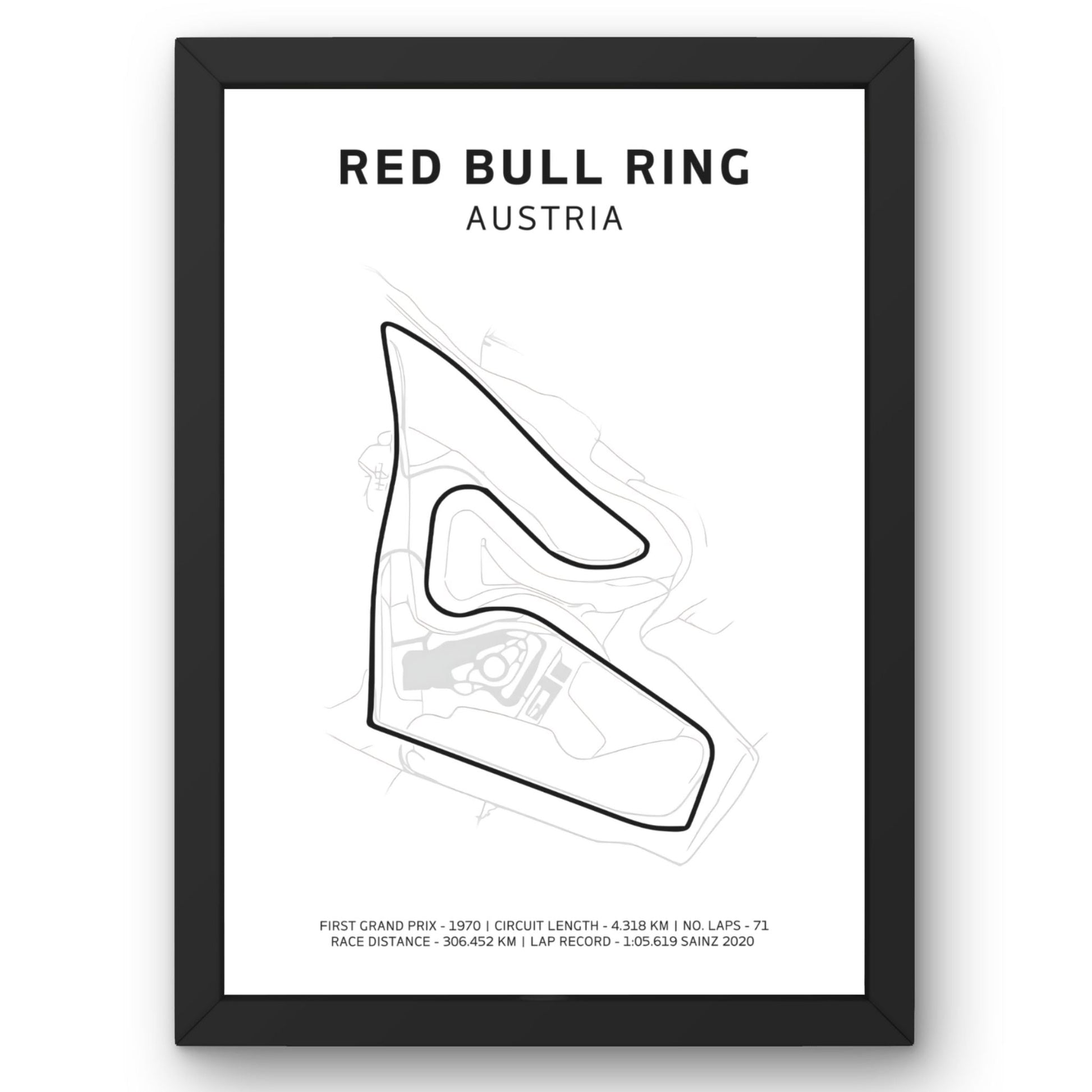 Red Bull Ring - Austria - F1 Poster - ProfessorPrintsUK - Unframed