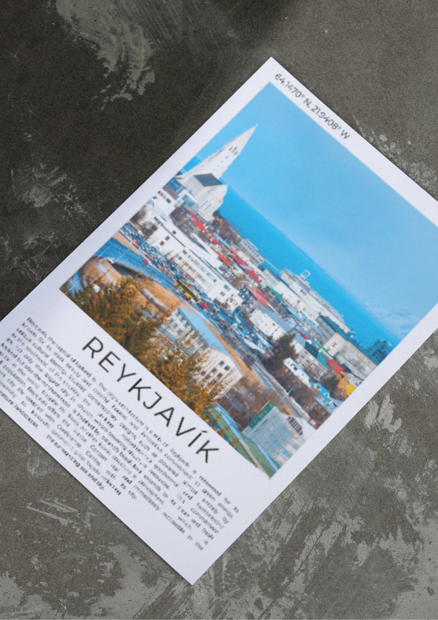 Reykjavik: Land of Fire and Ice - ProfessorPrintsUK - A6