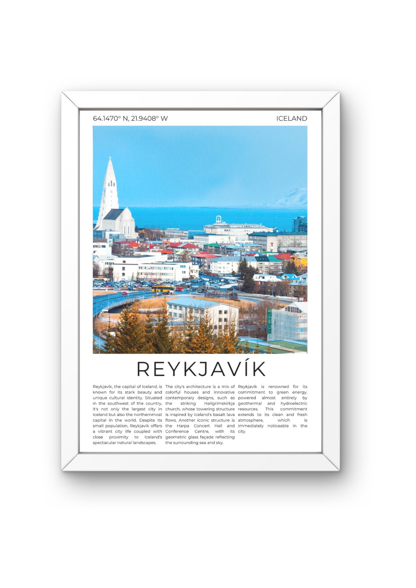 Reykjavik: Land of Fire and Ice - ProfessorPrintsUK - A6