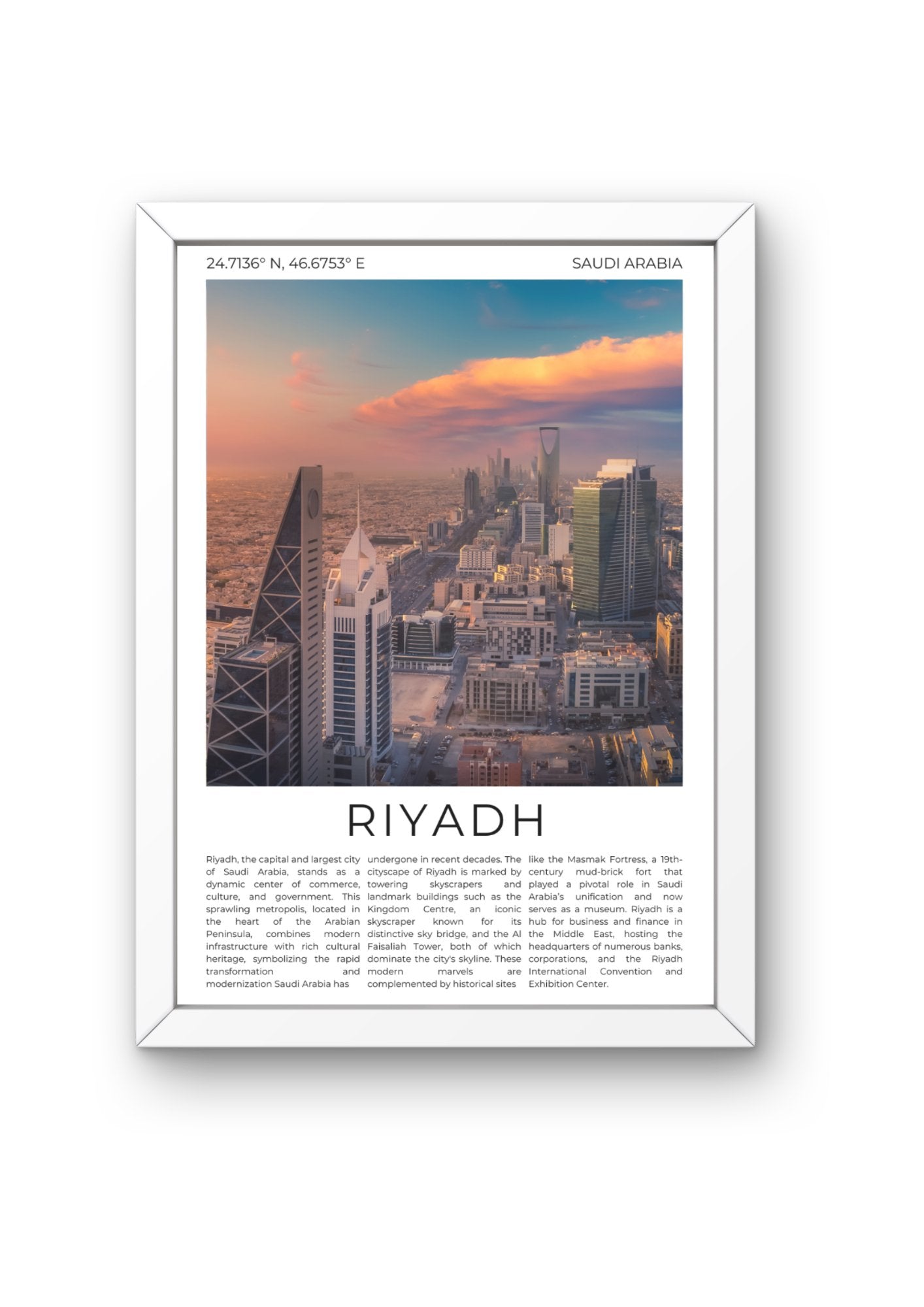 Riyadh: Jewel of the Desert - ProfessorPrintsUK - A6