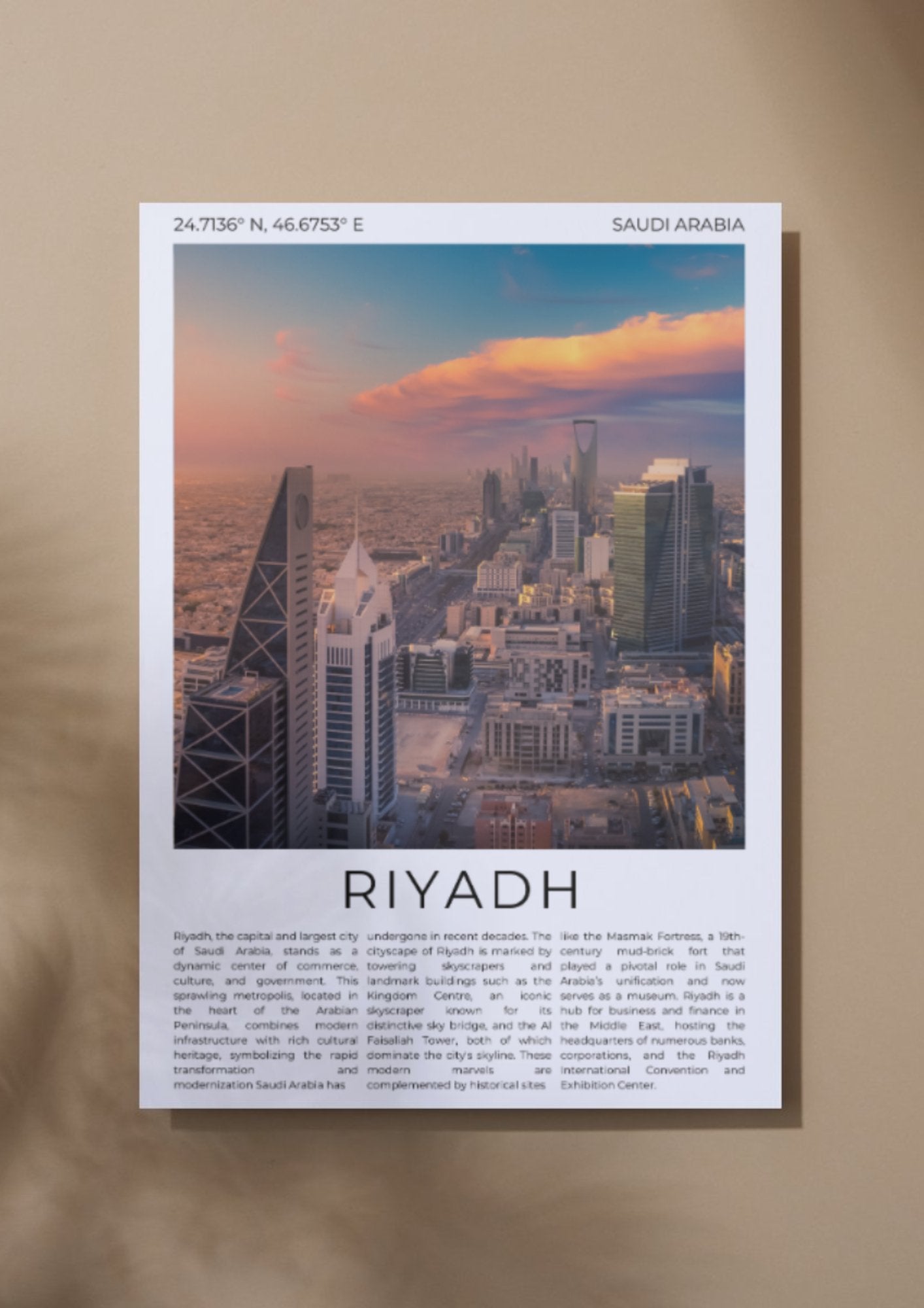 Riyadh: Jewel of the Desert - ProfessorPrintsUK - A6