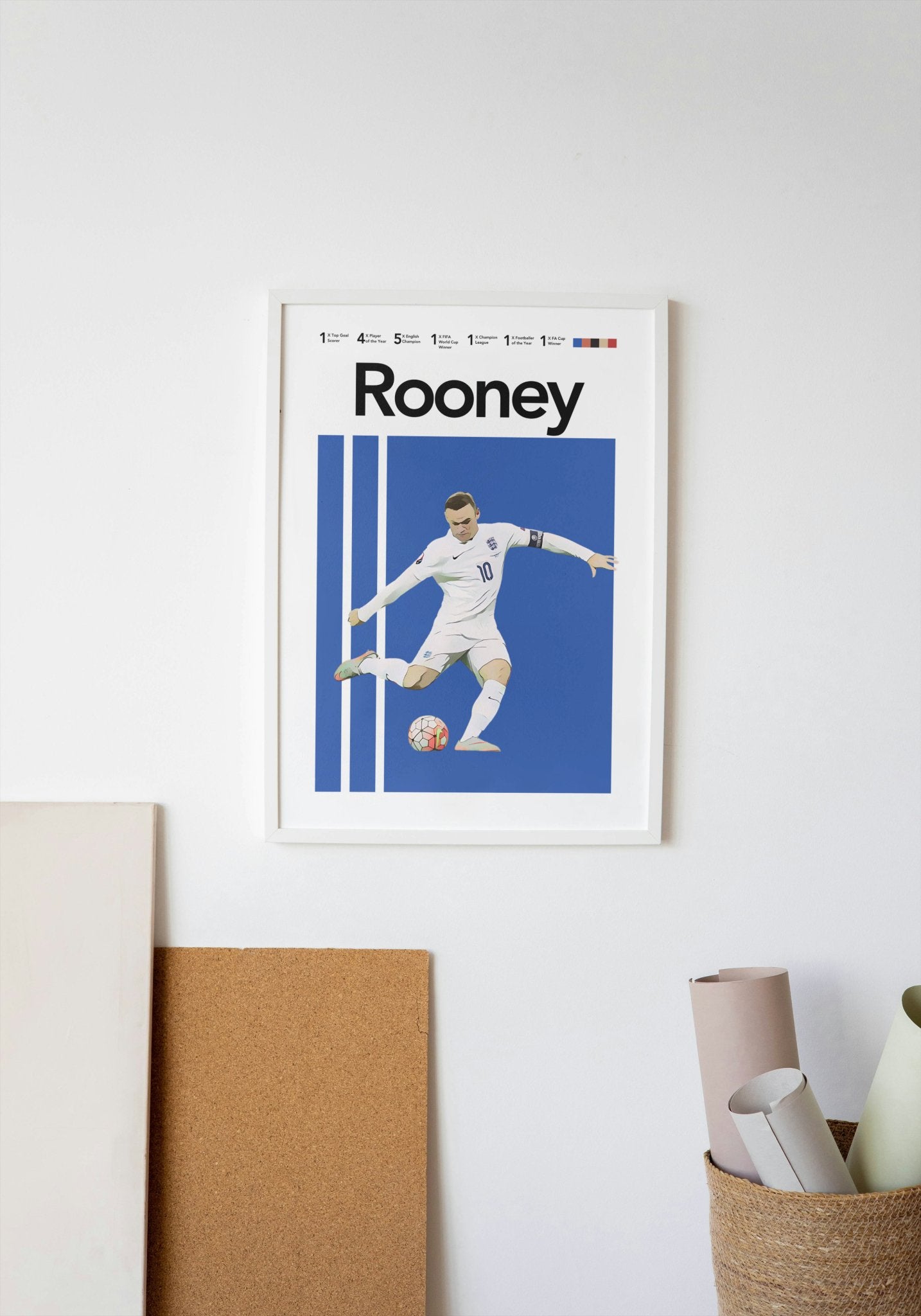 Rooney: England's Legendary Striker Poster - ProfessorPrintsUK - A6