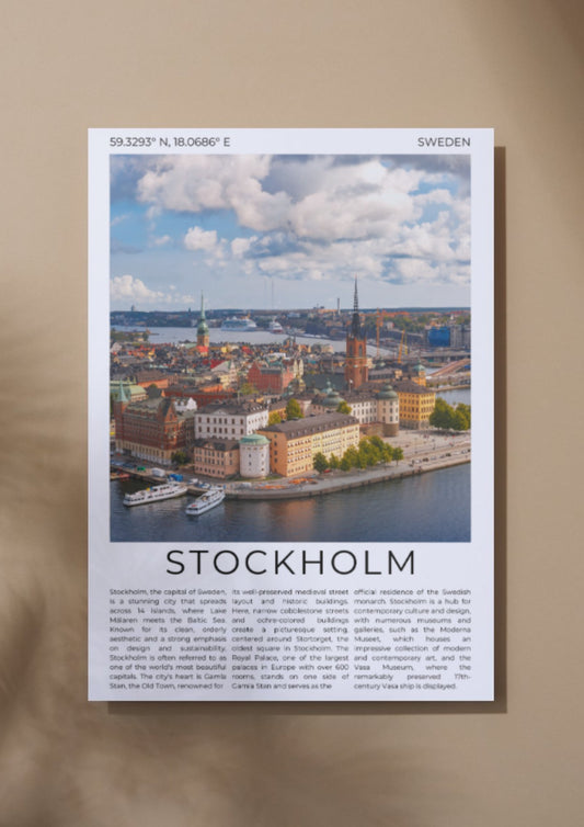 Stockholm: Venice of the North - ProfessorPrintsUK - A6