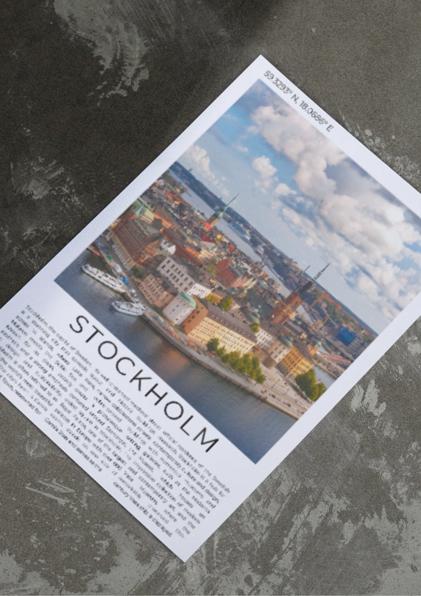 Stockholm: Venice of the North - ProfessorPrintsUK - A6