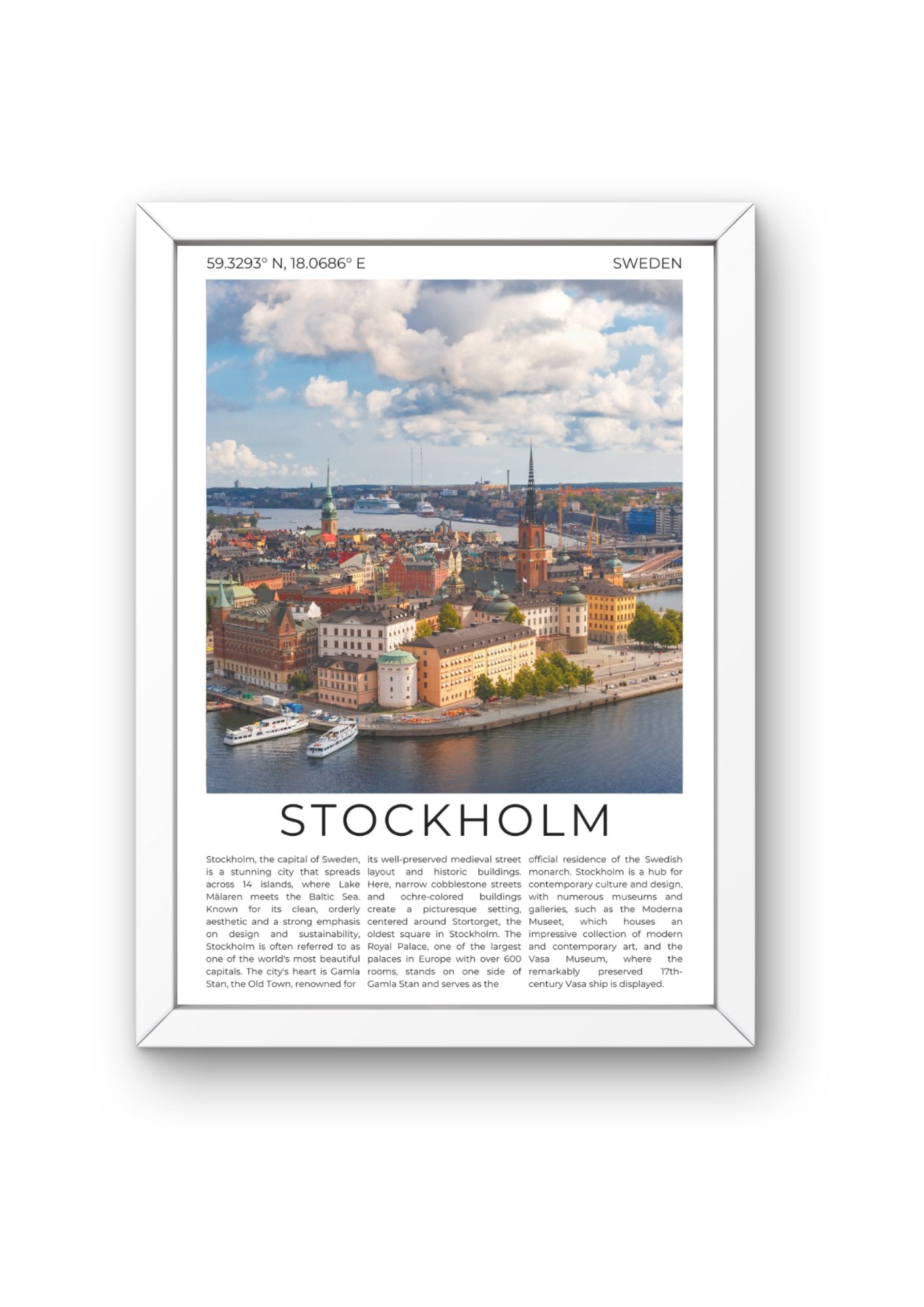 Stockholm: Venice of the North - ProfessorPrintsUK - A6