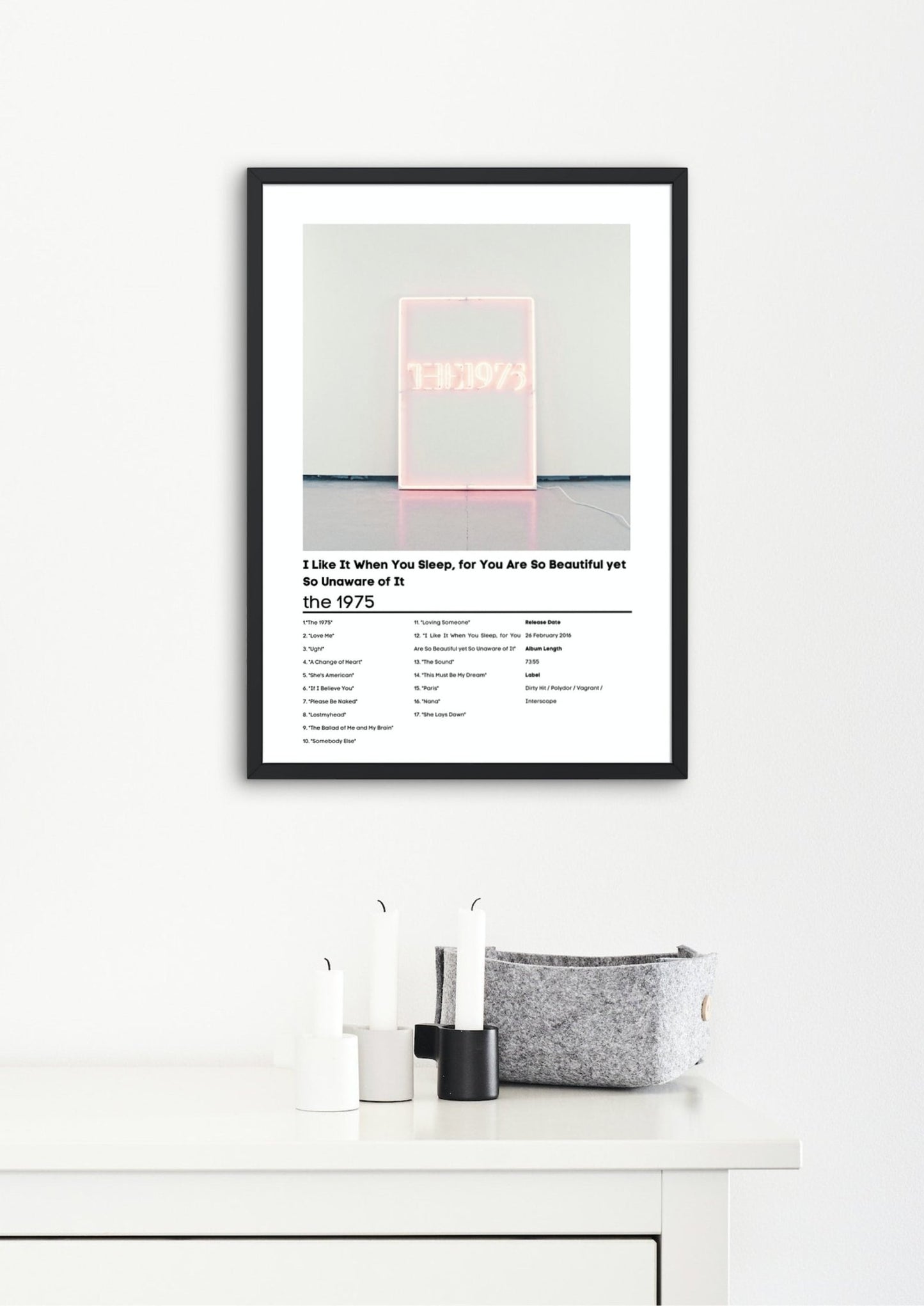 The 1975, I Like It When You Sleep | The 1975 Music Gift | Birthday Gift | 1975 Album Wall Art | The 1975 Poster - ProfessorPrintsUK - A1