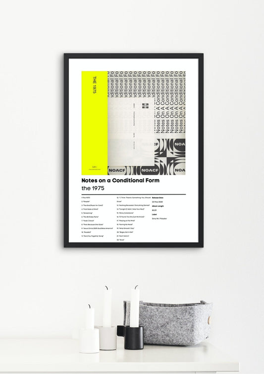 The 1975, Notes On A Conditional Form | The 1975 Music Gift | Birthday Gift | 1975 Album Wall Art | The 1975 Poster - ProfessorPrintsUK - A1