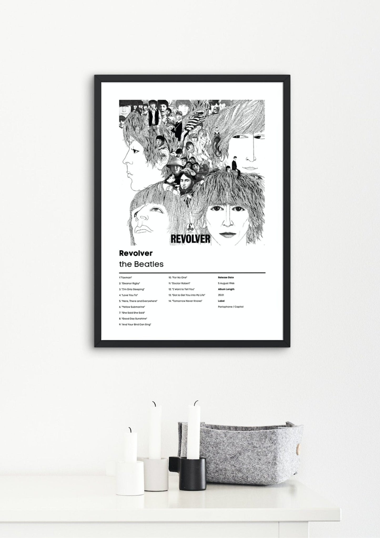 The Beatles, Revolver | The Beatles Music Gift | Revolver Birthday Gift | The Beatles Album Wall Art | The Beatles Poster - ProfessorPrintsUK - A1