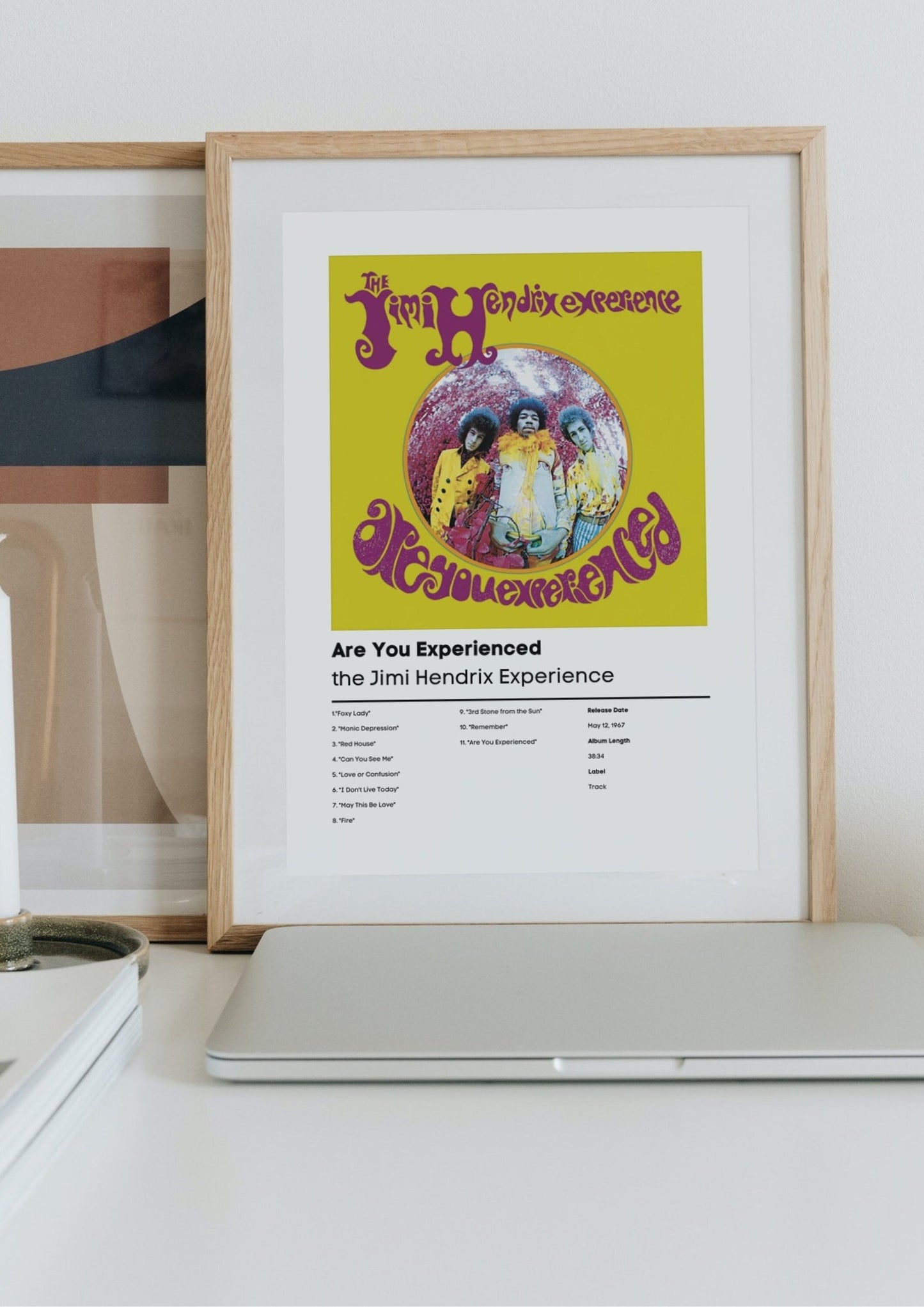 The Jimi Hendrix Experience, Are You Experienced | Music Gift | Birthday Gift | Jimi Hendrix Album Wall Art | Hendrix Poster - ProfessorPrintsUK - A1