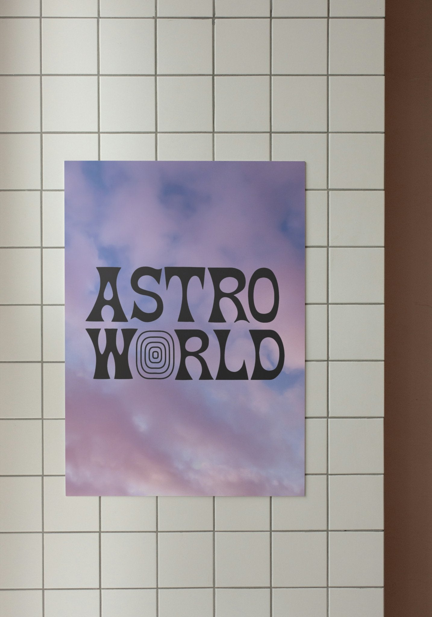 Travis Scott Astroworld Poster | Cloudscape Design - ProfessorPrintsUK - Extra Small - A5