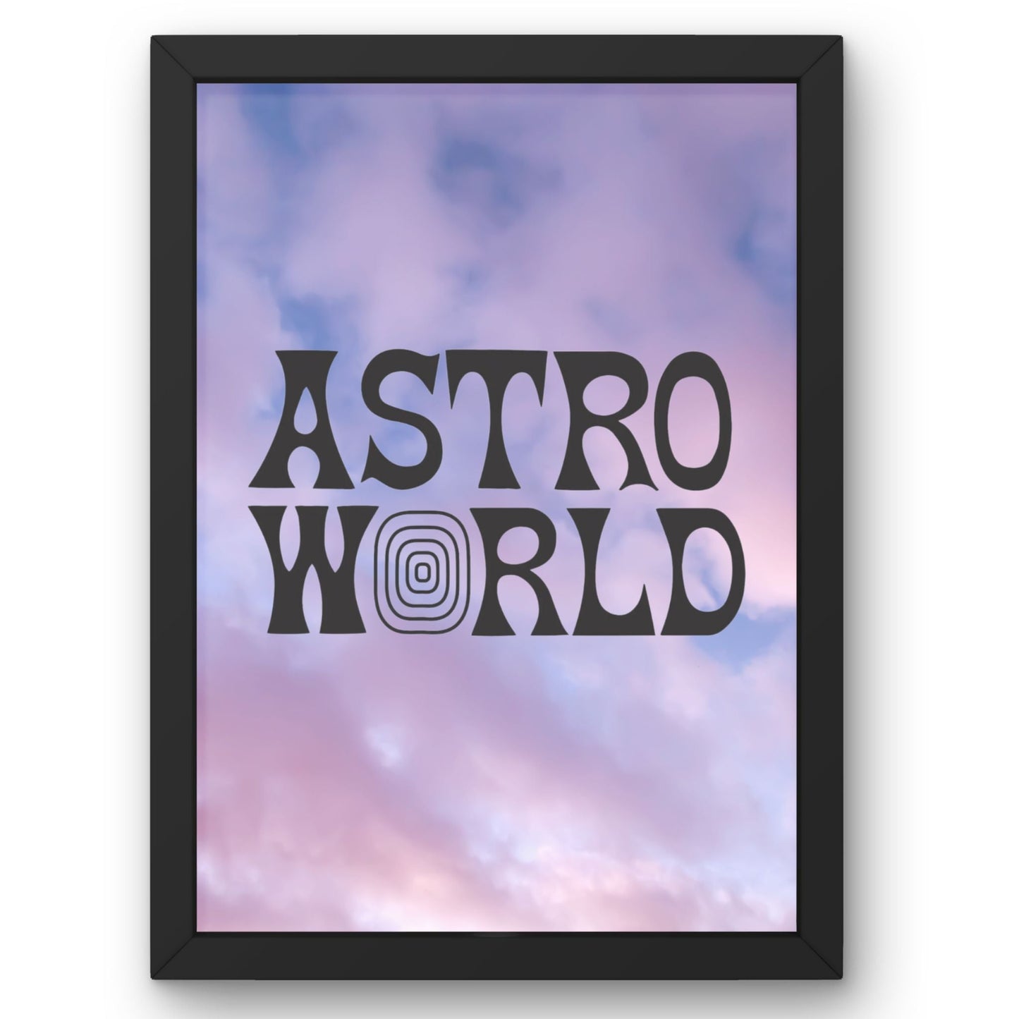 Travis Scott Astroworld Poster | Cloudscape Design - ProfessorPrintsUK - Extra Small - A5