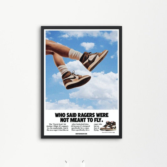 Travis Scott, Cactus Jack, Nike Ad | Travis Scott Music Gift | Cactus Jack Birthday Gift | Travis Scott Album Wall Art | Cactus Jack Poster - ProfessorPrintsUK - A1